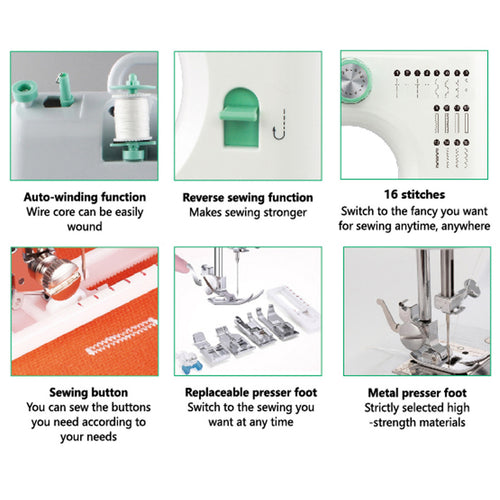 Ikon Sewing Machine, White, IKSM520