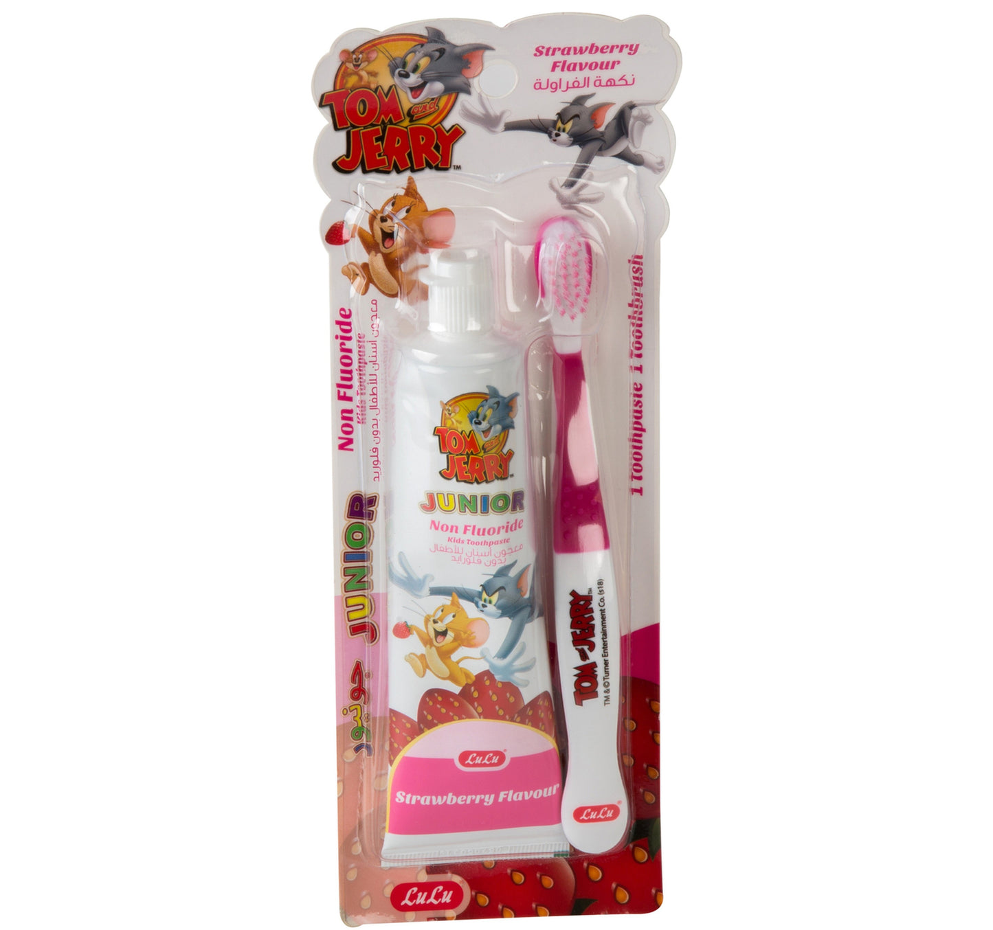 LuLu Kids Strawberry Flavour Toothpaste 75 g + Toothbrush 1 pc
