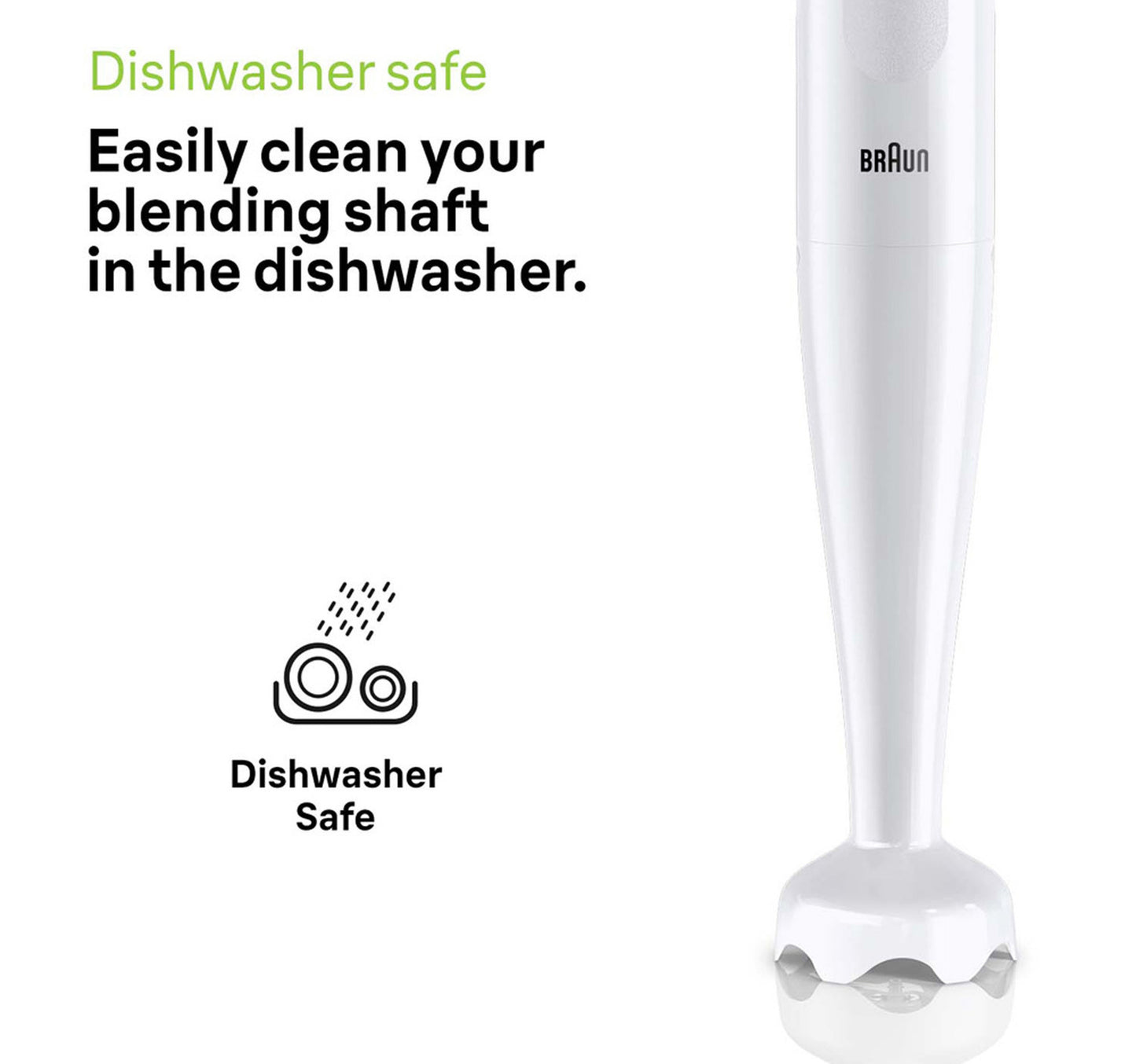 Braun Multi Quick Hand Blender, 450W, White, MQ10.001P