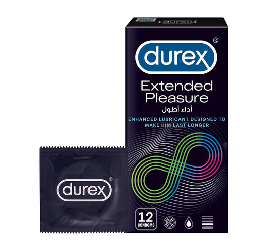 واقي ذكري Durex Extended Pleasure 12 قطعة