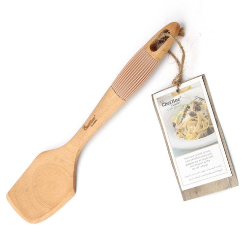 Chefline Wooden Turner with Silicon Grip, S32