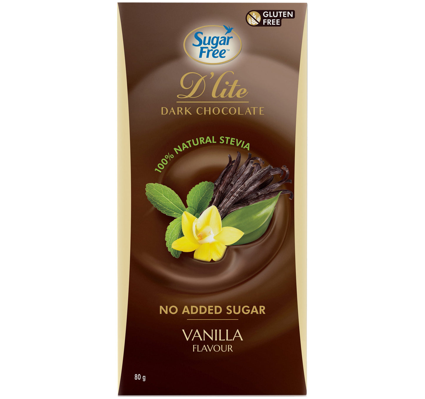 Sugar Free D'lite Vanilla Dark Chocolate 80 g