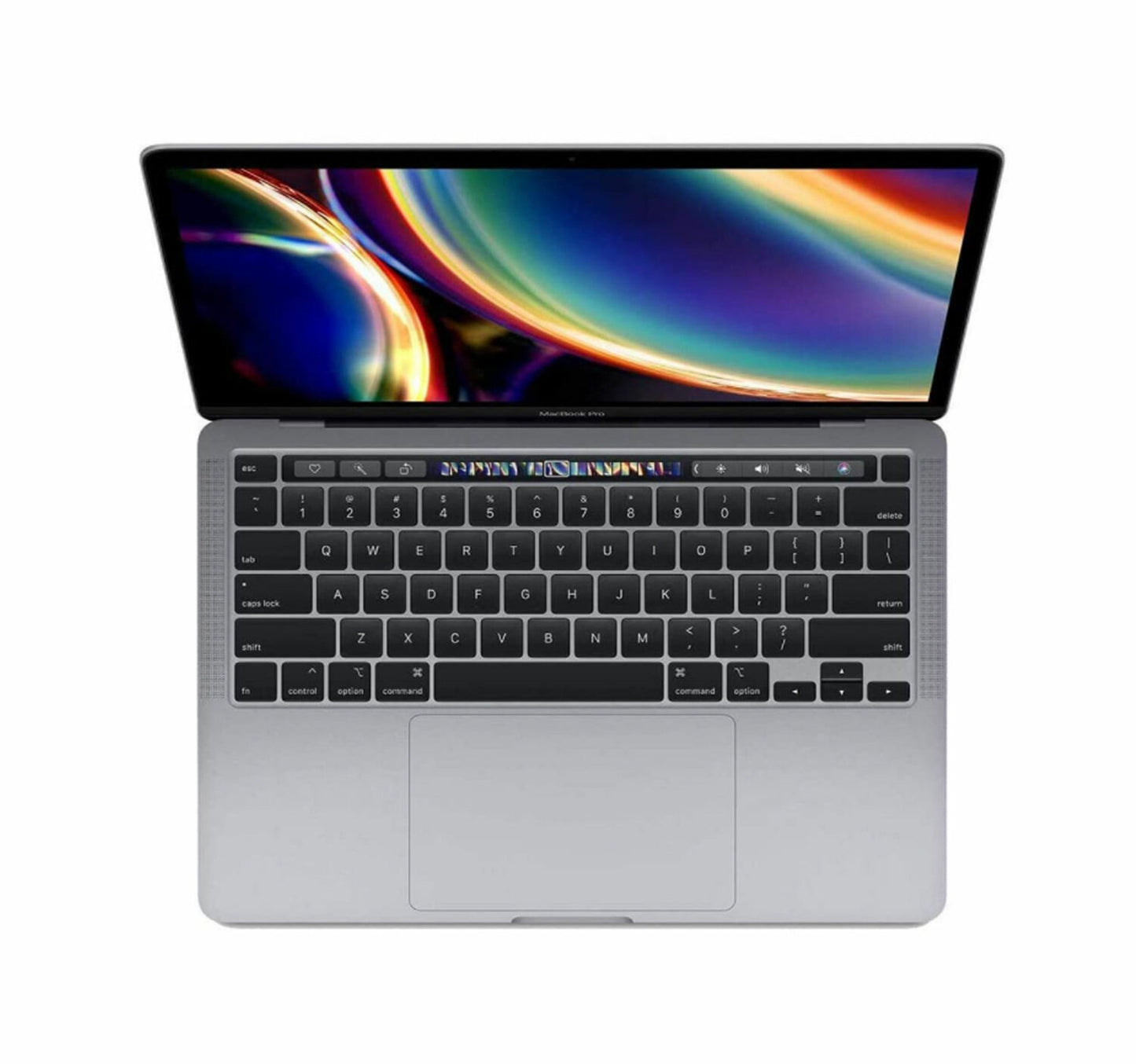 Apple MacBook Pro MXK52HN/A Touch Bar with Touch ID, Intel Core i5 Processor 8th Generation with 128MB eDRAM (Turbo Boost up to 3.9GHz), 8GB RAM, 512GB SSD, 13.3" Retina LED - Backlit Display, English Keyboard, Space Grey