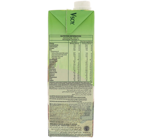 V-Soy Multi-Grain Soya Bean Milk 1 Litre