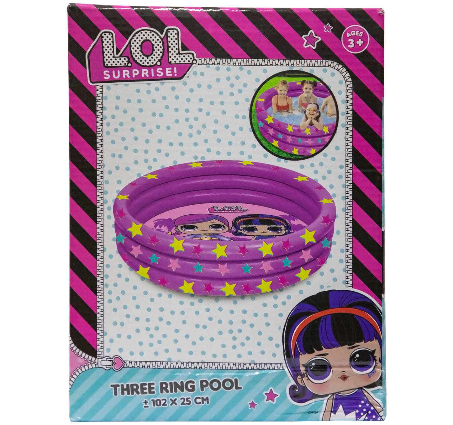 Lol Inflatable Three Ring Pool INF-SB-02