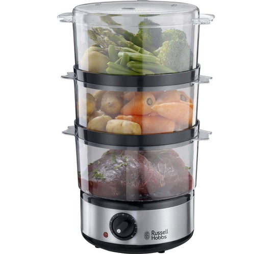 Russell Hobbs 3-TIER Food Steamer, 7 L, 400 W, 14453