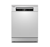 Toshiba Free Standing Dishwasher, 6 Programs, 14 Place Settings, White, DW-14F1ME(W)