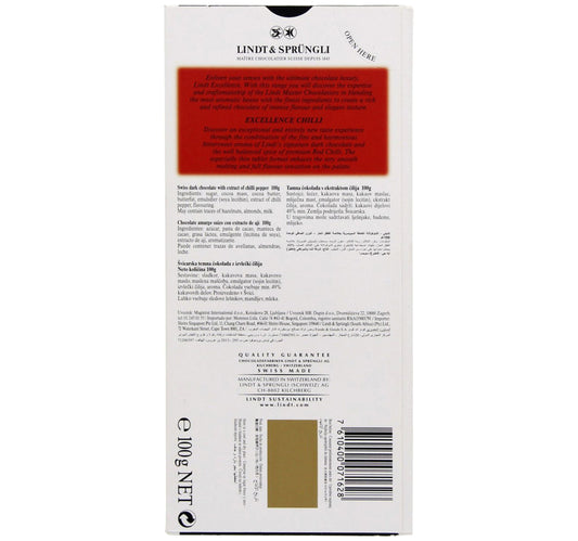 Lindt Excellence Chilli Dark 100 g