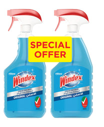 Windex Streak Free Shine Glass Cleaner Original 2 x 750 ml