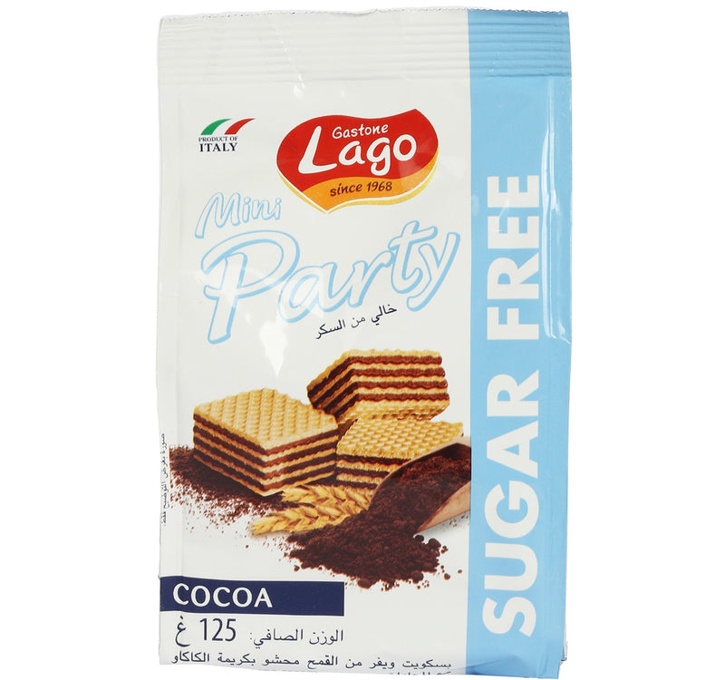 Gastone Lago Sugar Free Mini Party Cocoa Wafer 125 g Lulu Hypermarket