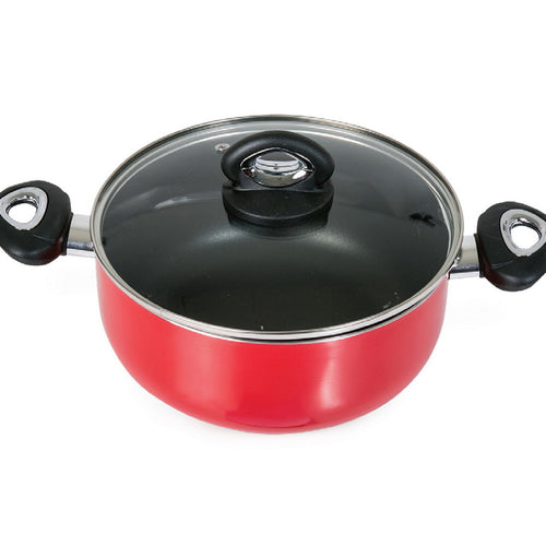 Chefline Dutch Oven 24cm with Induction Base + Glass Lid
