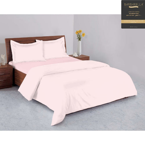Barbarella Cotton Bed Sheet 500TC 240x260cm Pink