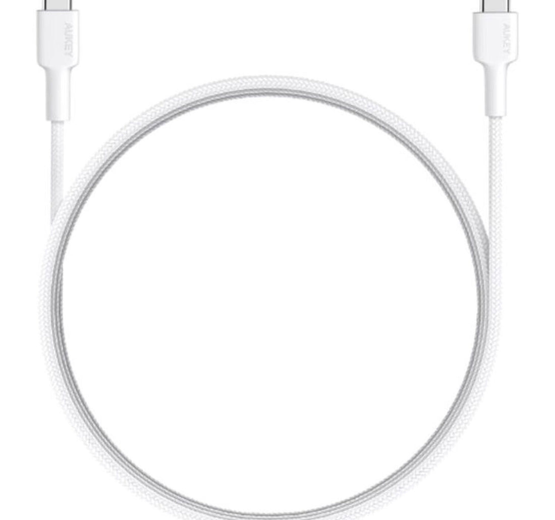 Aukey CD45 USB-C Cable 0.9m White