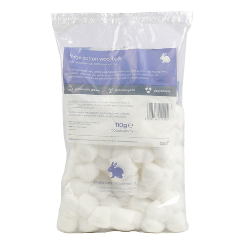 Robinson Large Cotton Wool Balls Soft 100 pcs 110 g