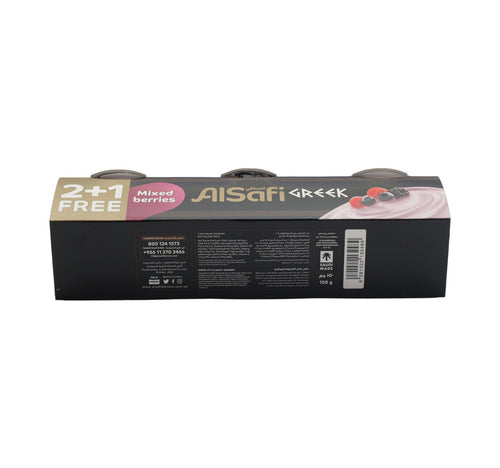 Al Safi Greek Mixed Berries Dessert 150 g 2 + 1