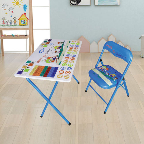 Maple Leaf Home Study Table + Chair KT003-B Blue