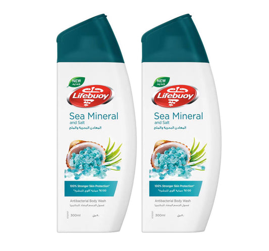 Lifebuoy Sea Mineral And Salt Antibacterial Bodywash Value Pack 2 x 300 ml