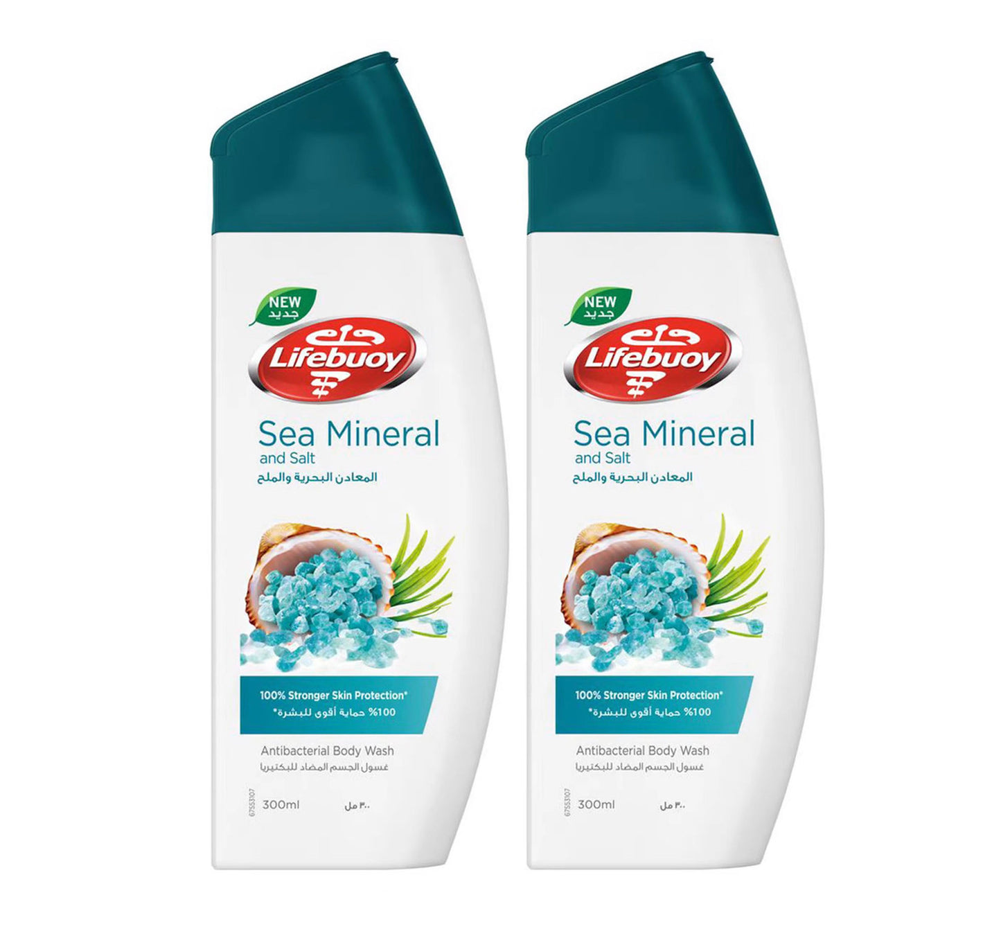 Lifebuoy Sea Mineral And Salt Antibacterial Bodywash Value Pack 2 x 300 ml