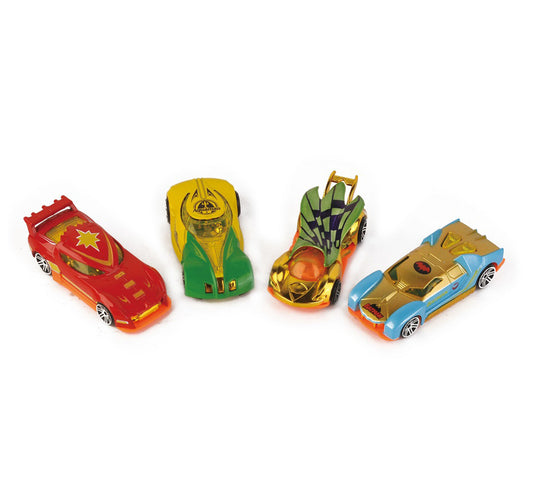 Skid Fusion Die Cast Cars 4Pcs 8649/502 Assorted