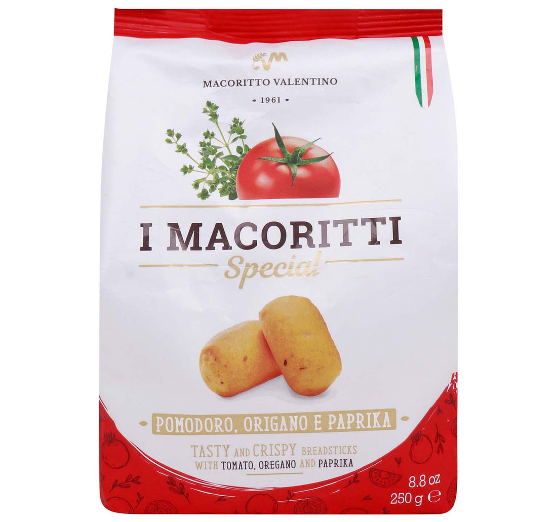 I Macoritti Mini Breadsticks Tomato, Oregano & Paprika 250 g