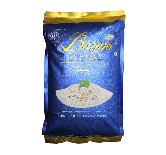 Banno Traditional Indian Basmati Extra Long 20 kg