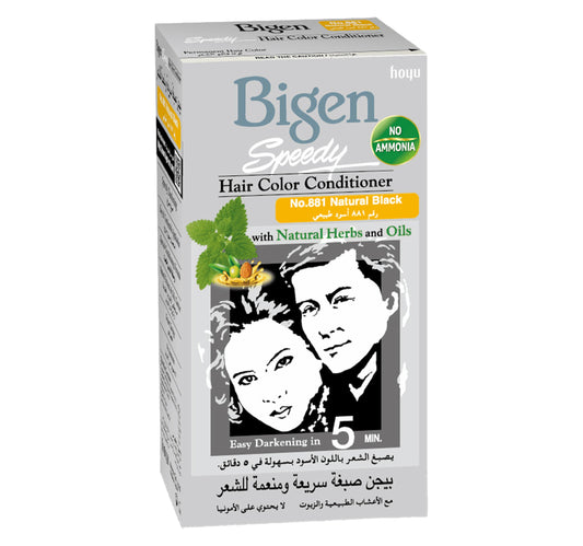 Bigen Speedy Natural Black Hair Color Conditioner No.881 1 pkt
