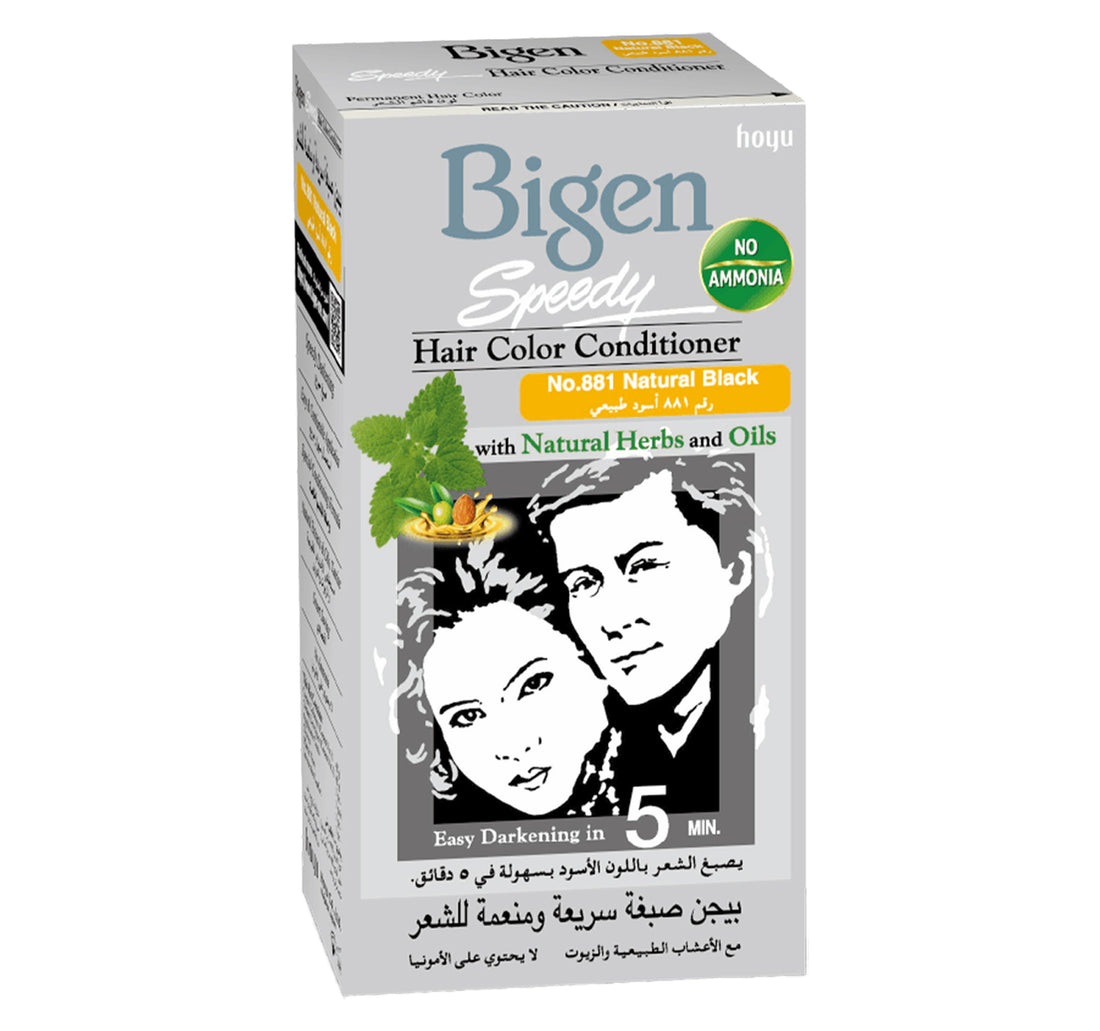 Bigen Speedy Natural Black Hair Color Conditioner No.881 1 pkt