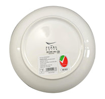 Pearl Noire Soup Plate, 8 inches, White, NBC080GR-LIM/WH