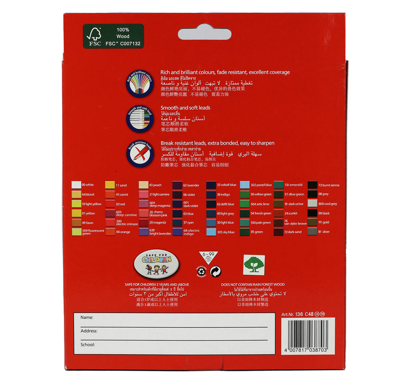 Staedtler Color Pencil 48pcs 136C48