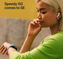 Apple Watch SE 3 GPS + Cellular Smartwatch, 40 mm Midnight Aluminium Case with Midnight Sport Band(S/M), MEP94AF/A