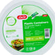 LuLu Plastic Containers Round Capacity 850 ml 5 pcs