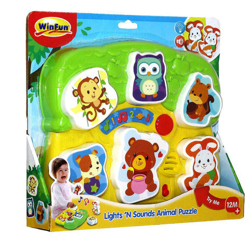 Winfun Lights 'N Sounds Animal Puzzle 771