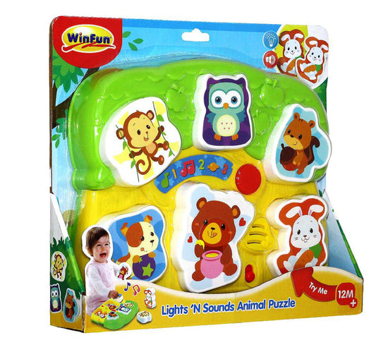 Winfun Lights 'N Sounds Animal Puzzle 771