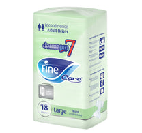 حفاضات فاين كير لسلس البول للبالغين بخصر كبير (110-156 سم) 18 قطعة
