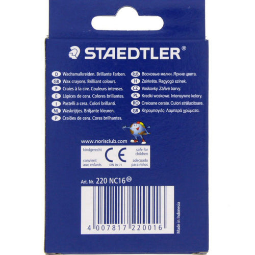 Staedtler Noris Club Wax Crayons 220NC16 16 Piece