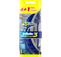 Gillette Blue Simple 3 Men's Disposable Razors 5 pcs