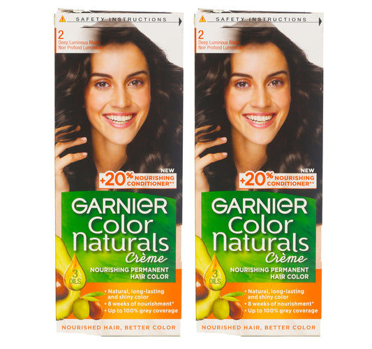 Garnier Color Naturals Deep Luminous Black 2 Value Pack 2 pkt