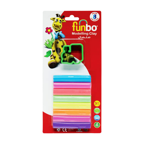 Funbo Modelling Clay Neon 8 Colours