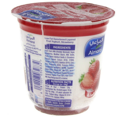 المراعي فيتال زبادي طبقات الفواكه بالفراولة 140 جم