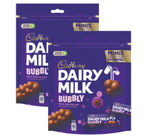 Cadbury Dairy Milk Bubbly Minis Milk Chocolate Bag Value Pack 2 x 156 g