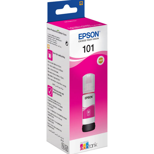 Epson Eco Tank Magenta Ink Bottle, C13T03V34A