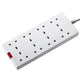 Masterplug Extension 8 Way BEN210 2 Meter