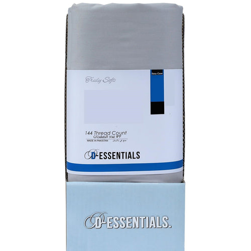 Decora D-Essentials Solid Bedsheet 240x260cm Silver