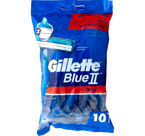 Gillette Blue 2 Plus Easy Grip Razors 10pcs