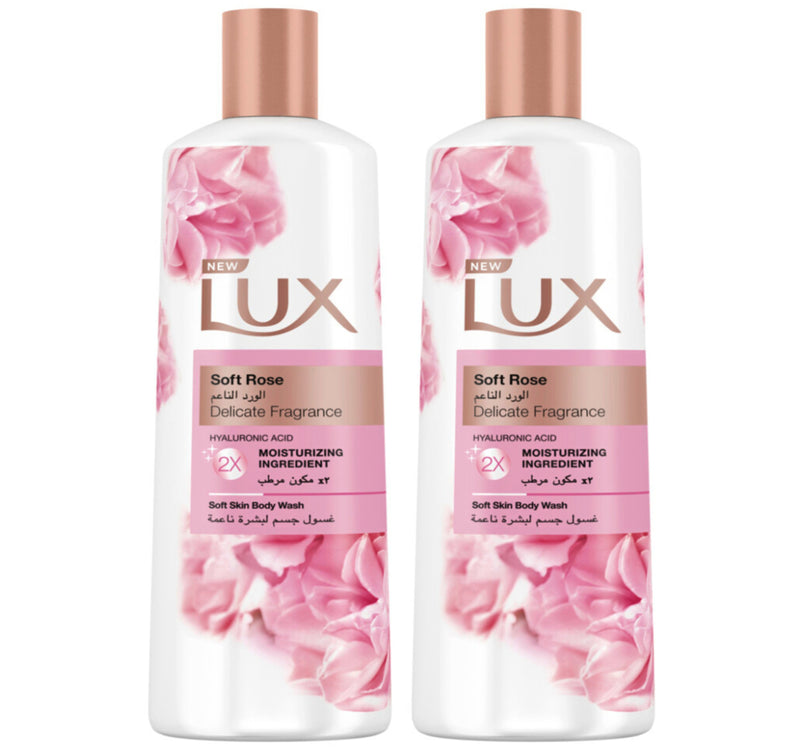 Lux Soft Rose Body Wash 2 x 250 ml