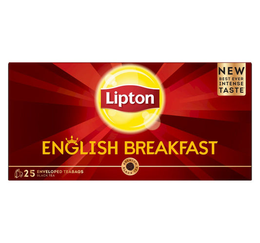 Lipton Black Tea English Breakfast Envelope 25 Teabags