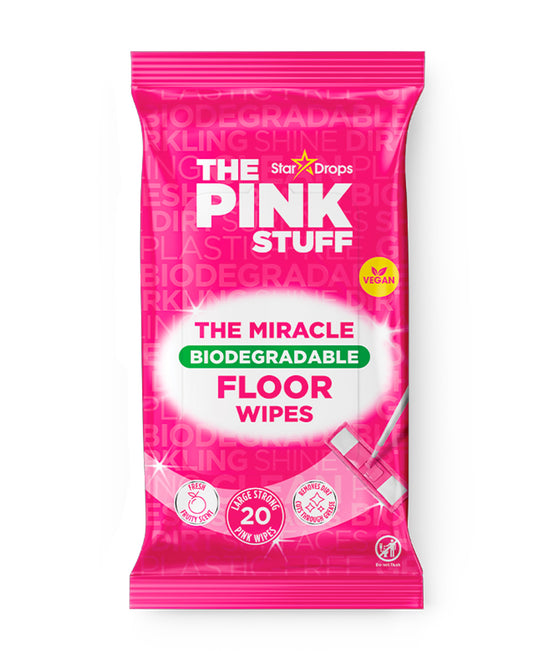 Star Drops Pink Stuff Miracle Biodegradable Floor Wipes 20 pcs