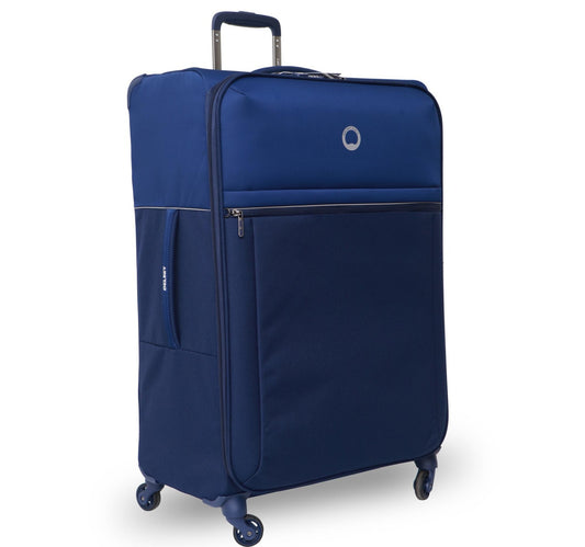 Delsey Brochant 4 Wheel Soft Trolley, 67 cm, Blue