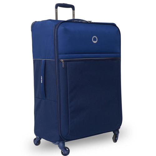 Delsey Brochant 4 Wheel Soft Trolley, 78 cm, Blue