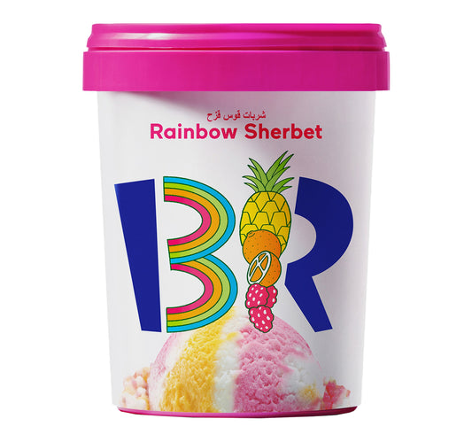 Baskin Robbins Rainbow Sherbet Ice Cream 1 Litre